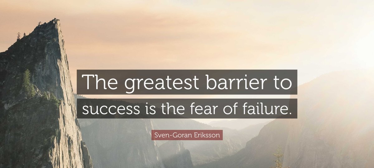 LeadToday's tweet photo. It's much easier to succeed if you're not afraid to fail. https://t.co/oCDHVESBXc