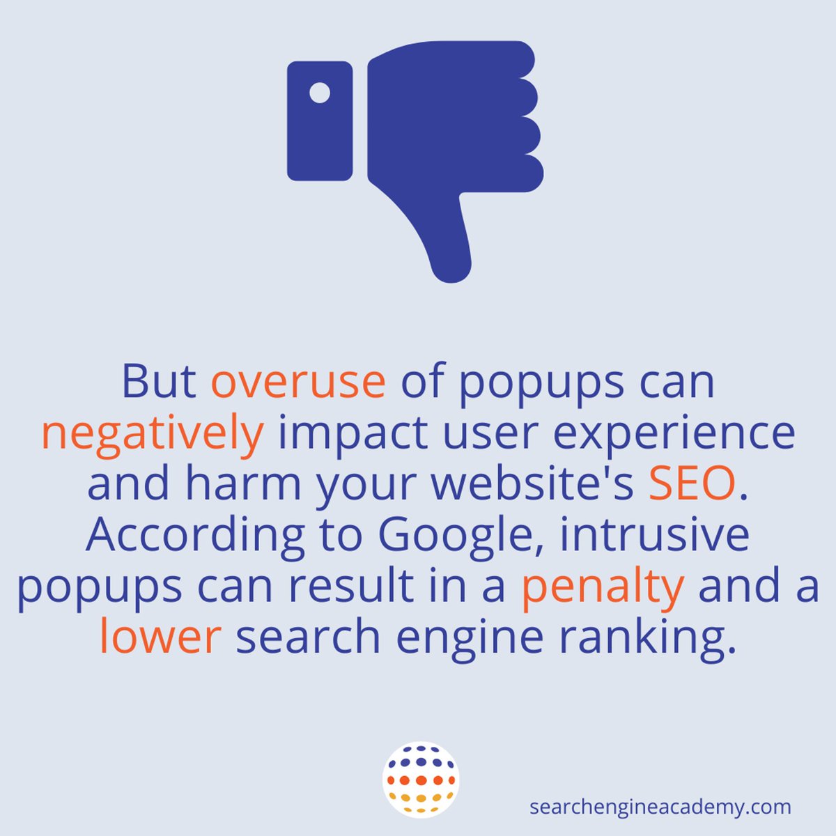 TheSEOAcademy's tweet photo. Are popups hurting or helping your website's lead generation &amp; SEO? 🤔 Find out how to strike the right balance in our SEO training courses https://t.co/W7h9LDnkCS. Learn the latest best practices for optimizing your website for search engines to drive performance. 🚀  #SEO 1/2 https://t.co/j4L98okvXL