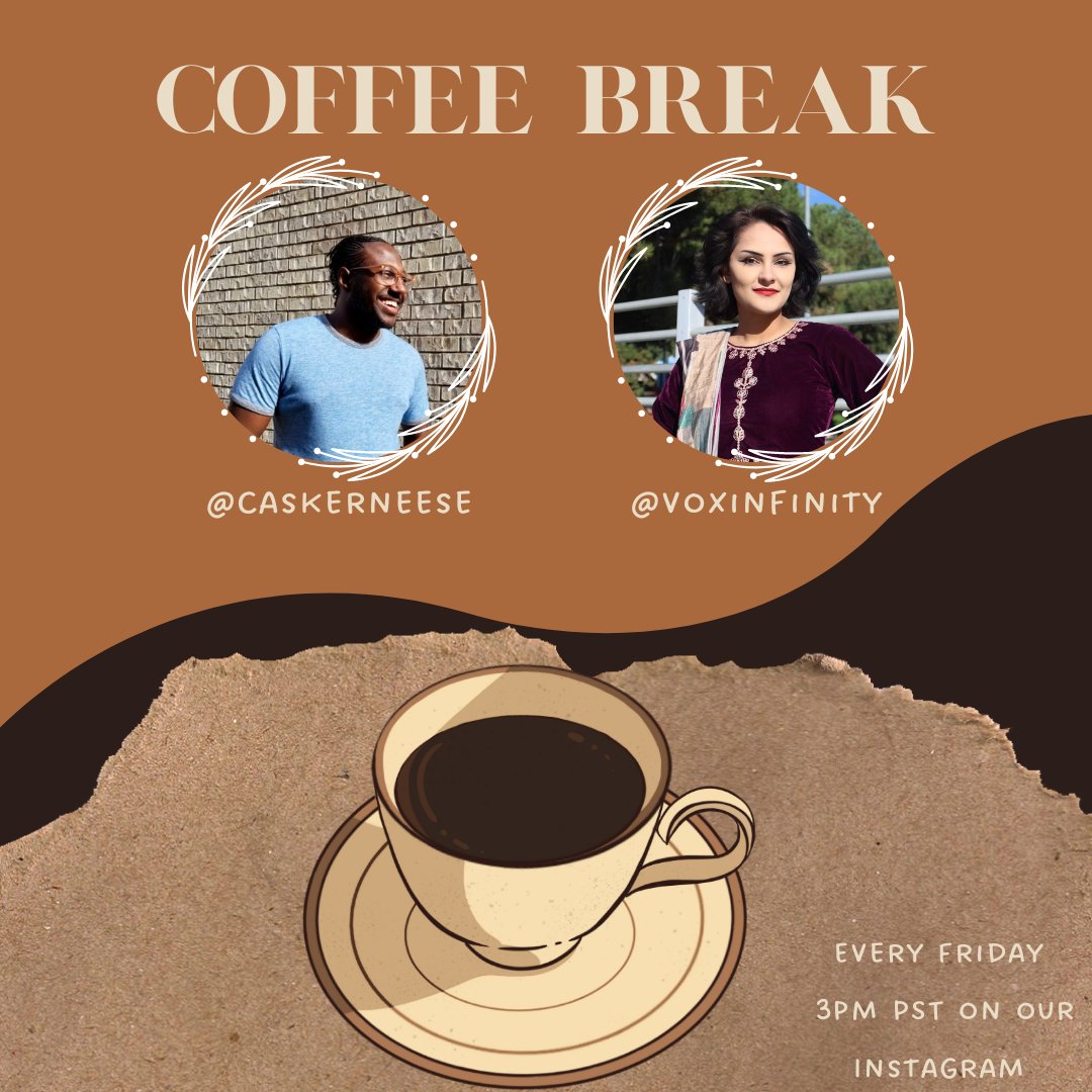 temporarylegend's tweet photo. Happy Friday, have a coffee break with us! 3pm PST!
#instagramlive #foryou #fyp https://t.co/y81h4V7gnr