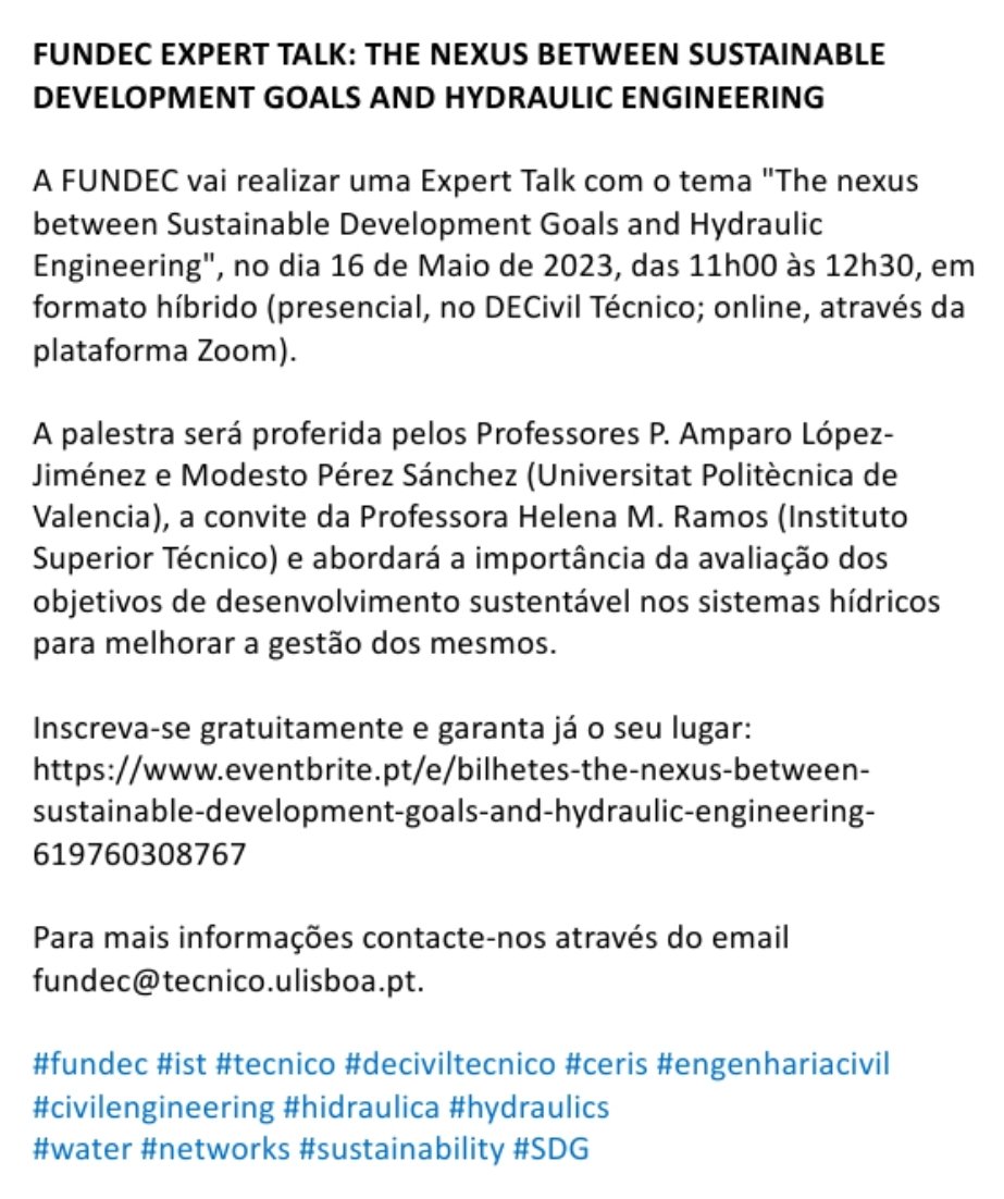 HelenaMRamos1's tweet photo. Expert talk of #FUNDEC. Make your registration to this free event. https://t.co/01BhnVw6NH