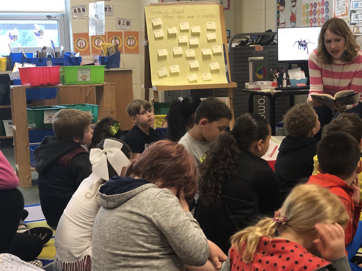 2nd graders are developing deeper reading comprehension by noticing when they have reactions to something that happens in their books! #tcrwp