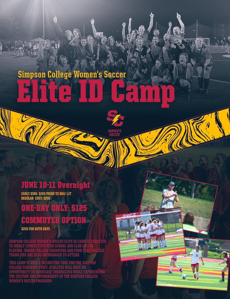 SimpsonWSOC's tweet photo. ⚡️Elite Camp!⚡️
Last call for the early bird price! Price increase will go into affect on Monday, May 1!
Use this link to register for the best soccer experience of your summer:
https://t.co/M9SH0NUtYL…
Can’t wait to see you there!
#FutureStorm #StormChasing #RollStorm https://t.co/GvPpCR5p2u