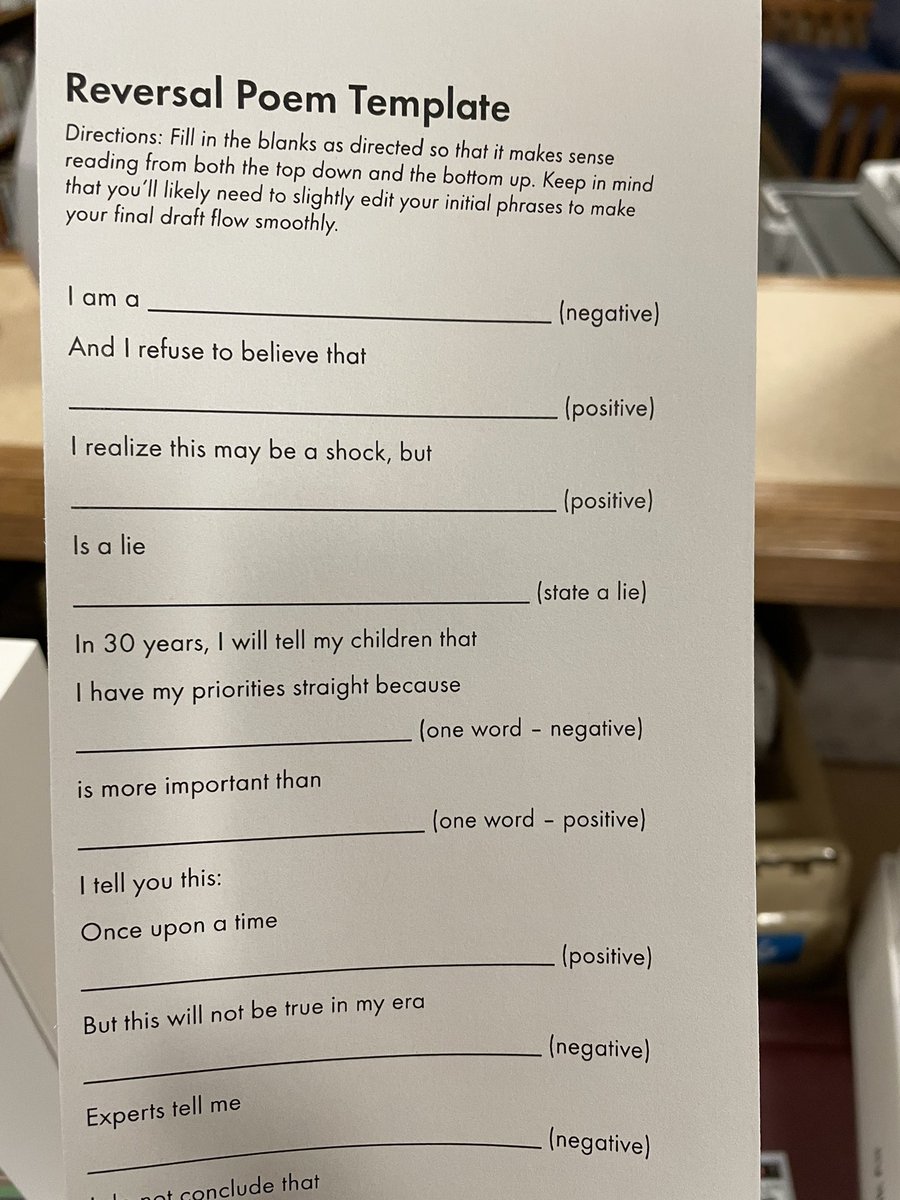 oonziela's tweet image. April showers of words today in @LibraryPths for #NationalPoetryMonth Young poets creating &amp;amp; reading- #madlibs #foundpoems #blackoutpoems &amp;amp; so much more! #studentvoice #studentchoice Thanks Ms. B!!! *Photo credit @RichHayzler #peqpantherpoetry @Peq_Curr_Inst @MichaelPortas