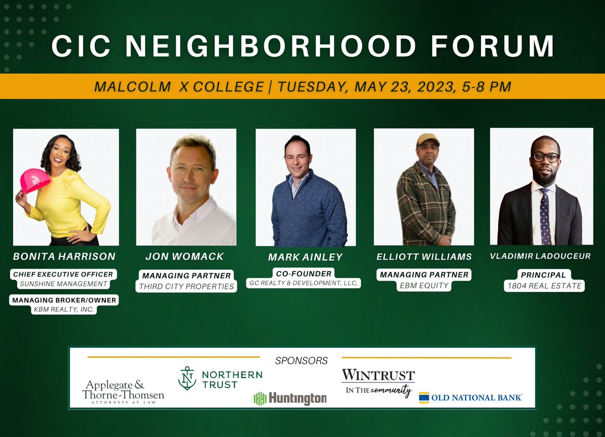 Exciting news - The Neighborhood Forum is just around the corner on Tuesday, May 23rd! Our panel of industry professionals is ready to share their expertise. Don't miss out on this informative event. Register today. The Early Bird sale ends 4/30! bit.ly/433S8SP