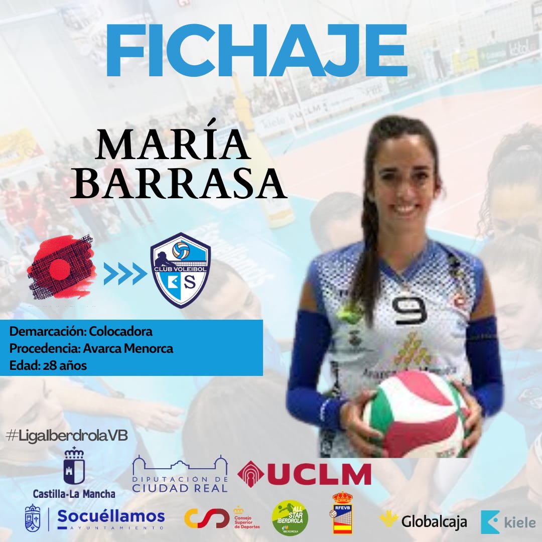 💙🤍 Segundo fichaje del proyecto 2023-24.

OFICIAL. La colocadora María Barrasa (<a href="/mariabarrasa910/">Maria Barrasa</a>) nueva jugadora del Kiele que procede del  Avarca Menorca.

¡Bienvenida a tu casa, Maria!

🔋🔋🔋 Cargando Temporada 2023-24 🔋🔋🔋
