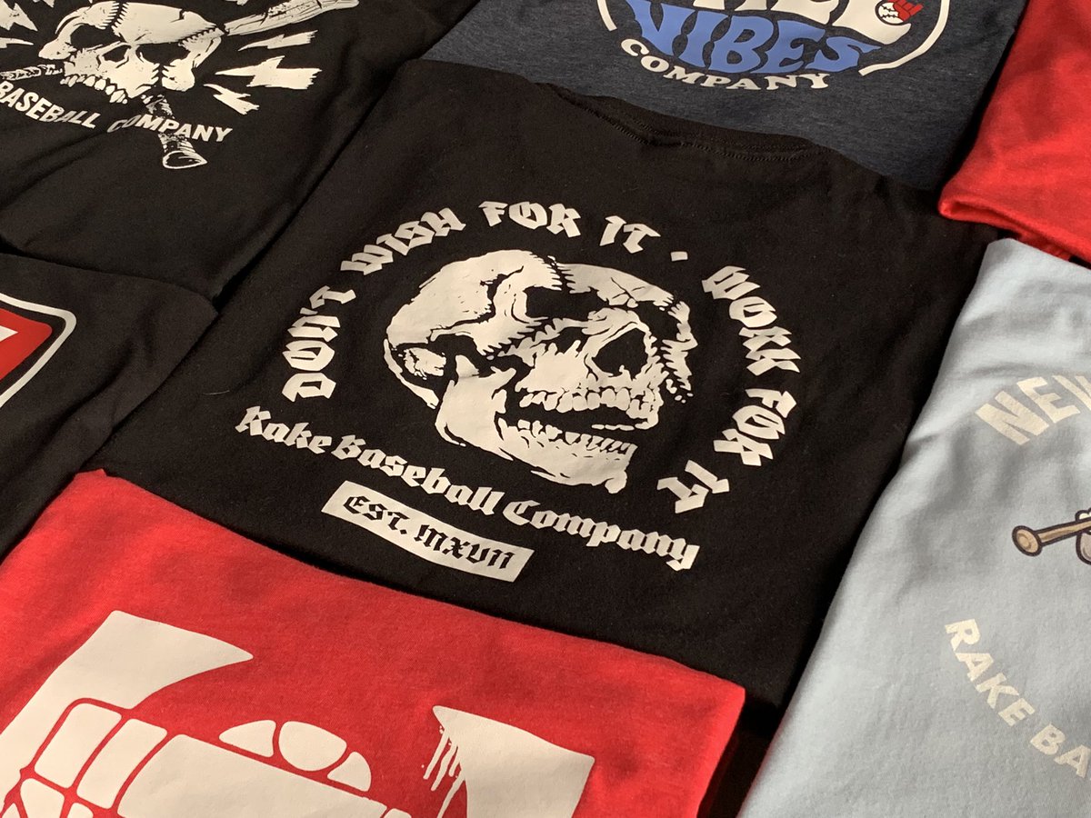 rakebaseballco's tweet image. Don’t Wish For It Work For It Tee on the site now. Shorts of this design dropping tomorrow 🤘🏻

#rake #baseballapparel #rakebaseball #rakearmy #rakebaseballcompany
