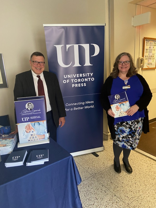 utpjournals's tweet photo. Honoured to join Dr. Burt Cagir, Editor in Chief, and Mikki Smith, Managing Editor of @GuthrieJournal for Guthrie Research Day! 

@GuthrieClinic @utpress https://t.co/6obkpQQl6g