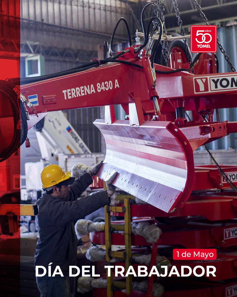 YOMELargentina's tweet photo. Gracias a todos los que ponen su esfuerzo y dedicación para superarnos cada día.
👷🏻‍♂️👷🏻‍♀️‍🏭¡Feliz día del trabajador!👩🏻‍🏭👩🏻‍💻👨🏻‍💻

#DíaDelTrabajador #YomelArgentina #Yomel #IndustriaArgentina #IndustriaNacional #Campo #CampoArgentino #NosReinventamosSiempre #Campo_Argentino #Argentina https://t.co/QGTbxfhs1f