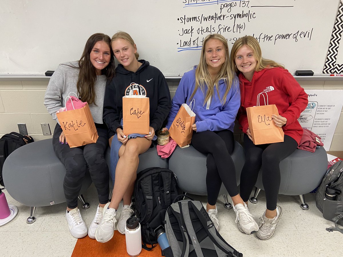 Coach Olson (@coacholson11) on Twitter photo Our final Friday morning with <a href="/SALTAnderson/">Anderson SALT</a> Team Olson this school year! We celebrated our seniors and got some stellar advice from them on leadership, sports, and life!!
We’ll miss you next year, Katie, Cate, Sydney & Ella! 🤍
<a href="/CateDorko/">Cate Dorko</a> <a href="/kcamden4/">Katie Camden</a> <a href="/sydneyearls4/">Sydney Earls</a> <a href="/EllaSmalley7/">Ella Smalley</a> Our final Friday morning with <a href="/SALTAnderson/">Anderson SALT</a> Team Olson this school year! We celebrated our seniors and got some stellar advice from them on leadership, sports, and life!!
We’ll miss you next year, Katie, Cate, Sydney & Ella! 🤍
<a href="/CateDorko/">Cate Dorko</a> <a href="/kcamden4/">Katie Camden</a> <a href="/sydneyearls4/">Sydney Earls</a> <a href="/EllaSmalley7/">Ella Smalley</a>