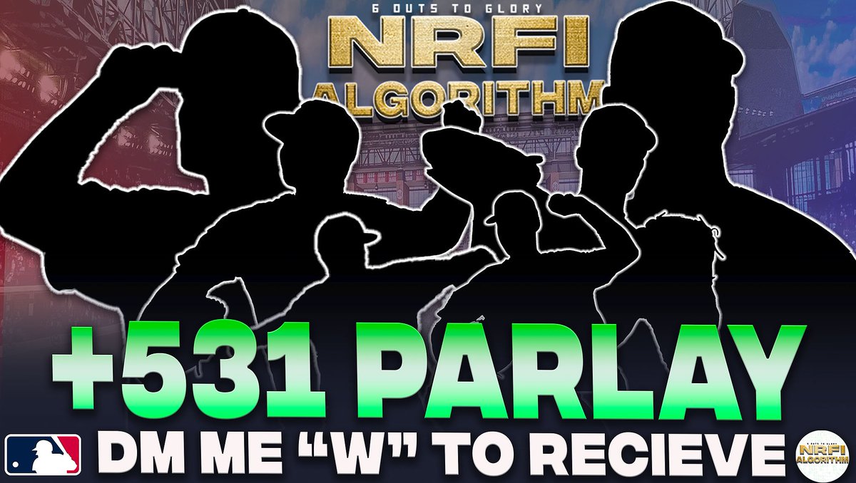 NRFIalgorithm's tweet image. 🔒3 leg NRFI parlay.
🧃(+531) odds.
🎯3 AI calculated NRFI’s with 70%+ accuracy each.

DM me “W” to receive the parlay🤝
(Retweets will be answered first)