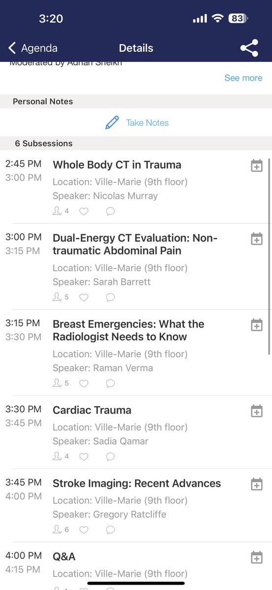 Advanced Topics in #Emergency and Trauma Imaging generates a huge crowd @CARadiologists #CAR2023 ASM!

#IamYourRadiologist