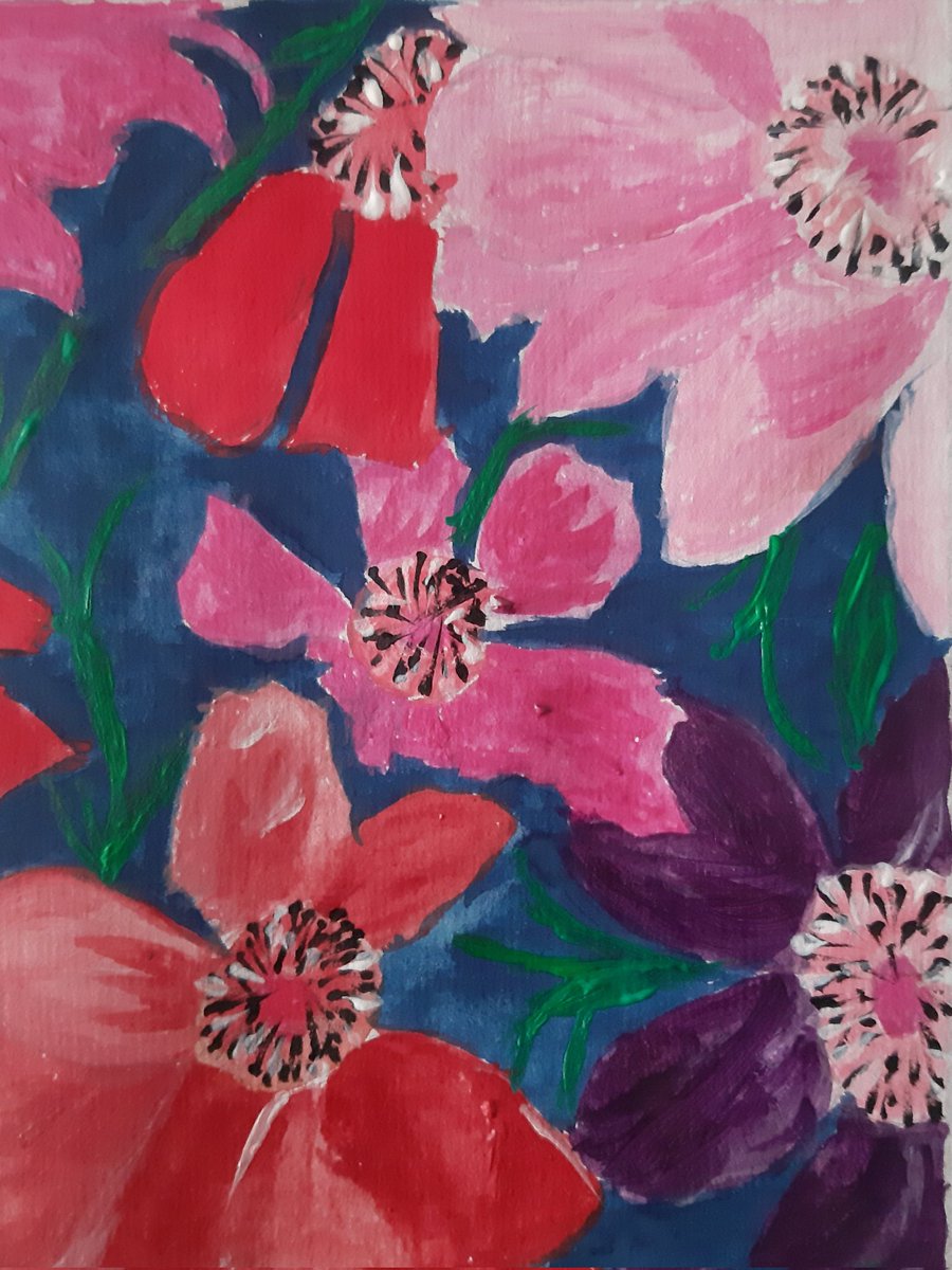 eve1231_'s tweet image. #colour_collective #prussianblue 
#FlowersOnFriday @jenpaintings @Clr_Collective #HappyWeekend 
💐
🎨🖌