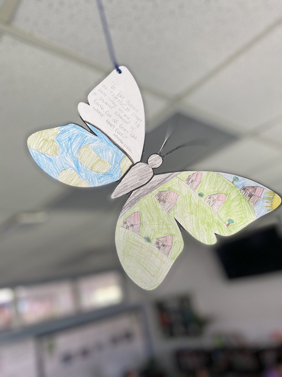 BrownELAR's tweet photo. Butterfly project happening in 8th grade RLA. These are being created to remember children who were lost from the Terezin concentration camp during the Holocaust. Our Night novel study begins next week!

@whatsnewatrjh @robinsonisd  #butterflyproject https://t.co/3WswKSKhev