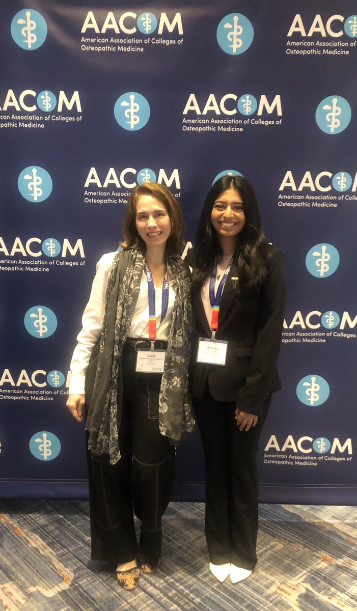 CarolinaRestini's tweet photo. Great opportunity to learn and share our experiences! I had an honor to be with @AnanyaVarre representing #MSUCOM students at @AACOMmunities American Association of Colleges of Osteopathic Medicine (AACOM) - thanks to
@MSUPhmTox @MSU_Osteopathic https://t.co/YBRRHQz5x0