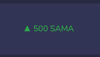 Nice. Thx for 500 $SAMA.