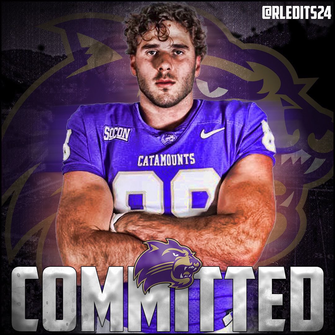 I’m committed!! Thank you to <a href="/CoachKerwinBell/">Kerwin Bell</a> <a href="/Kb1Raw/">Coach Kade Bell</a> <a href="/CoachWellsWCU/">Rylan Wells</a> for the opportunity! #LOTE #GoCats <a href="/CatamountsFB/">Western Carolina Football</a>
