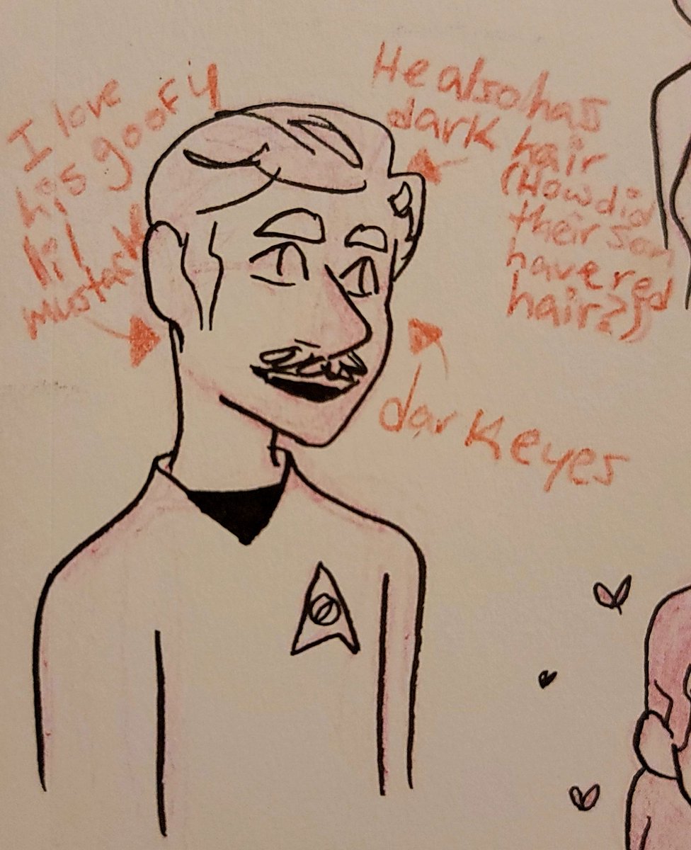 doodling_hydra's tweet photo. Some Sam and Aurelan doodles. Because we haven't seen her yet on #StarTrekStrangeNewWorlds. (Because Aurelan hasn't shown up yet, I based her design off the original series, but updated a little bit.)
(Sam is as always based on his appearance in #StarTrekSNW as @dan_jeannotte.) https://t.co/euDAjazBHc