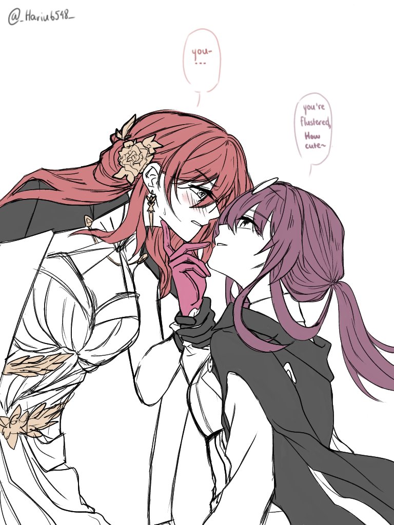 _Hariu6548_'s tweet photo. Himekafka, cause they're gay

#HonkaiStarRail #himeko #kafhime #Kafka https://t.co/lkDys81gYK