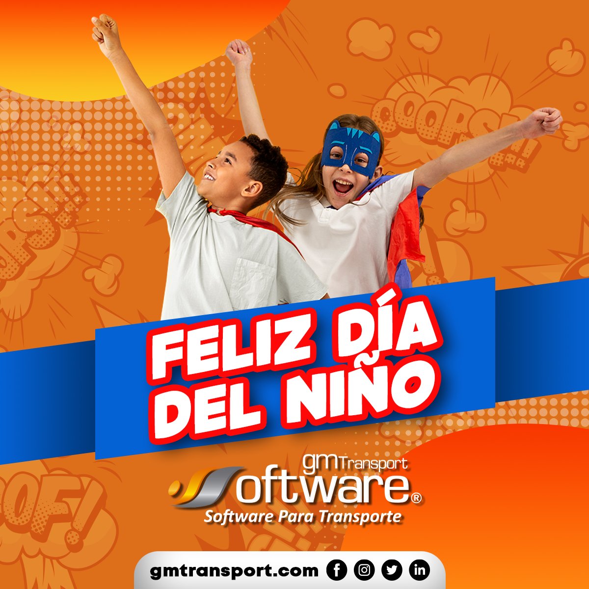 gmtransporterp's tweet photo. ¡Feliz día del niño! 👧🧒
Este 30 de abril felicitamos a niños y niñas, del cual deseamos que tengan un día lleno de alegría y diversión.
#GMTransport #GPS #paqueteriagm #diadelniño2023 https://t.co/g3uVawoPMZ