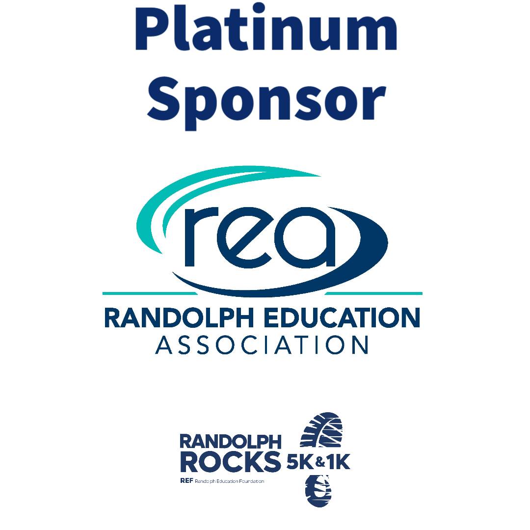 Randolph Education Association is a Platinum Sponsor for Randolph Rocks 5K &amp; 1K Run/Walk!
Race Day is Saturday, June 10!
Register by May 19 to receive performance t-shirt and take advantage of early bird registration fee. bit.ly/40SbIPE