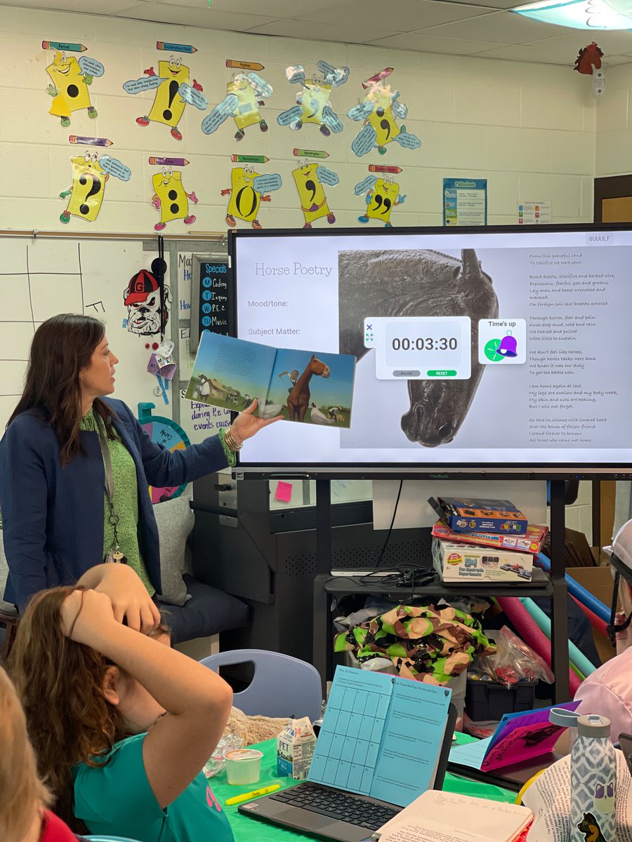 WJESClarke5th's tweet photo. Day 1 of Derby Day consisted of math and reading!  We also began our narrative piece about the day in the life of a derby horse from the perspective of the horse which tied to an informational article about what a typical day is like for a derby horse.   #successatjcss https://t.co/uMpi3oqzcI