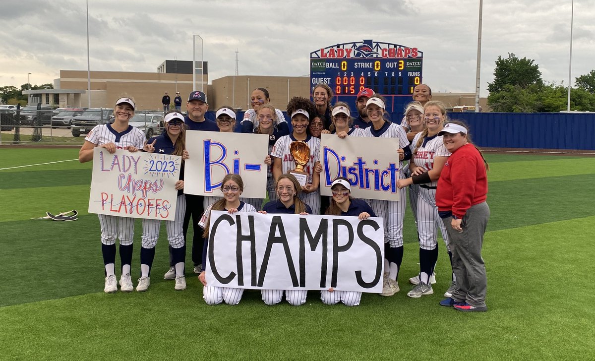 Frogman87's tweet photo. Congratulations to our Lady Chaps! They are Bi-District Champions. #Aubreyproud  #InspiringHope. https://t.co/ZMxgqYLIGO