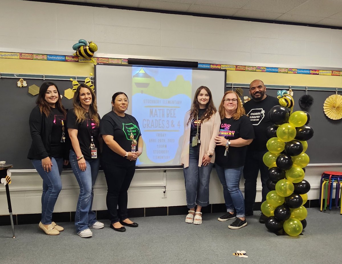 Anajimenez08A's tweet image. It was an honor for me to serve as one of the judges for the Stuchbery #MathBee . The students and teachers did an amazing job today. Thank you for inviting me!!! 🧮🐝 #PISDMathChat @LaurenPalos @MsAdame1 @Oliva1st @LBenavides123