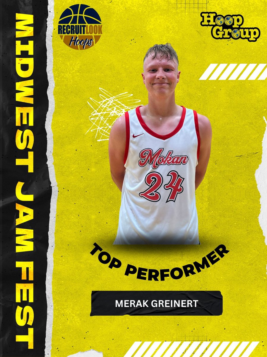 ⭐️Top Performer ⭐️ 16U, Merak Greinert, 6’2, CF, was extremely active on both ends in the opening day win vs Arsenal Hoops! Very physical in post rebs. in traffic, scores inside out, has strength to bump drivers off line, & stretches the court horizontally with passes off ball…