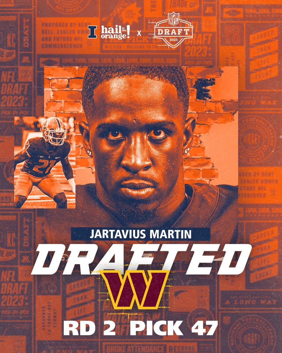 Next stop on the journey for @JartaviusM_ : @Commanders #Illini // #HTTO // #famILLy // #NFLDraft