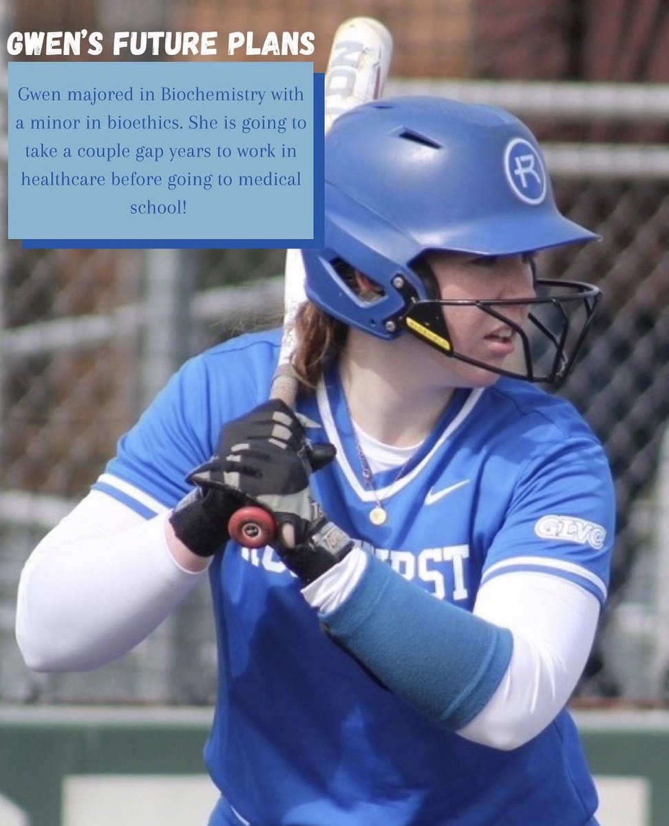 RockUSoftball's tweet photo. SENIOR SPOTLIGHT✨

Our last Senior Spotlight is Gwen Bostick! Congrats, Gwen! We can wait to see all you accomplish!💙

Senior day is this Saturday @ 12 &amp; 2! Come out to Loyola Park to support our AMAZING seniors! https://t.co/J5eKOX4txD