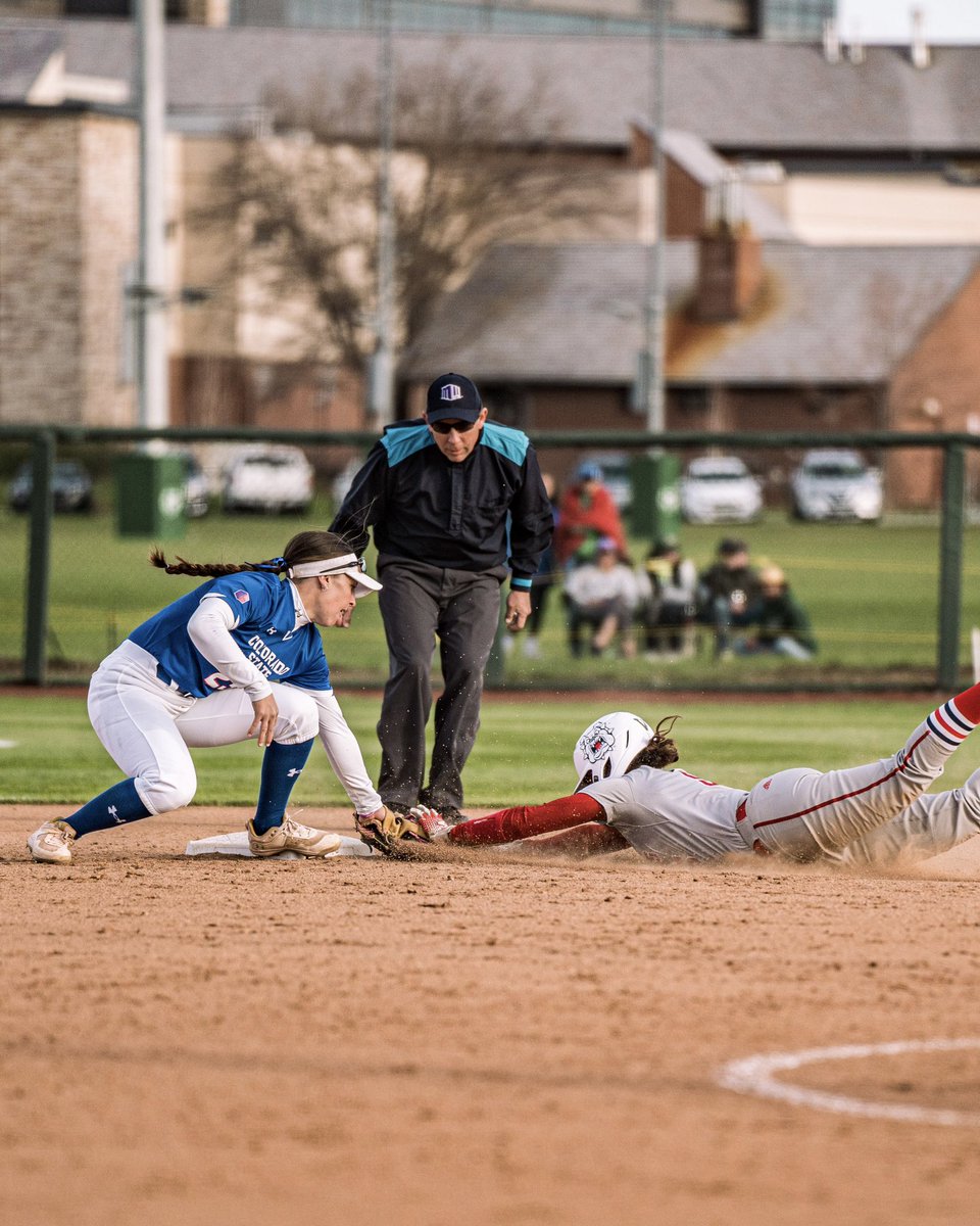 CSUSoftball's tweet photo. T8: LET’S GO BO 🔥 

That’s the SECOND caught stealing from Brooke this afternoon! 

Into the bottom of the 8th we go! 

Bulldogs: 6 | Rams: 6 

#Stalwart x #CSURams https://t.co/ubXqICLe9e