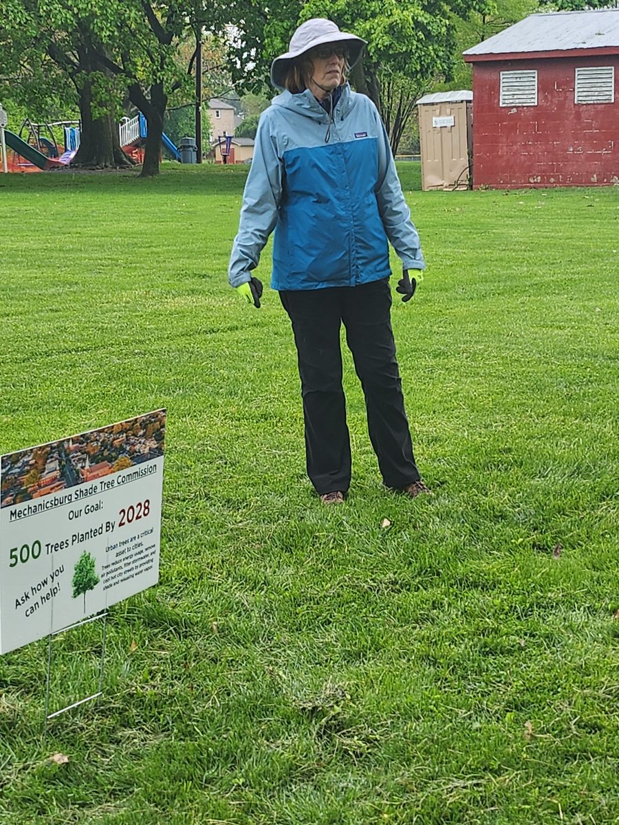 Planting trees. We didn't melt. <a href="/DCNRnews/">PA Department of Conservation & Natural Resources</a>