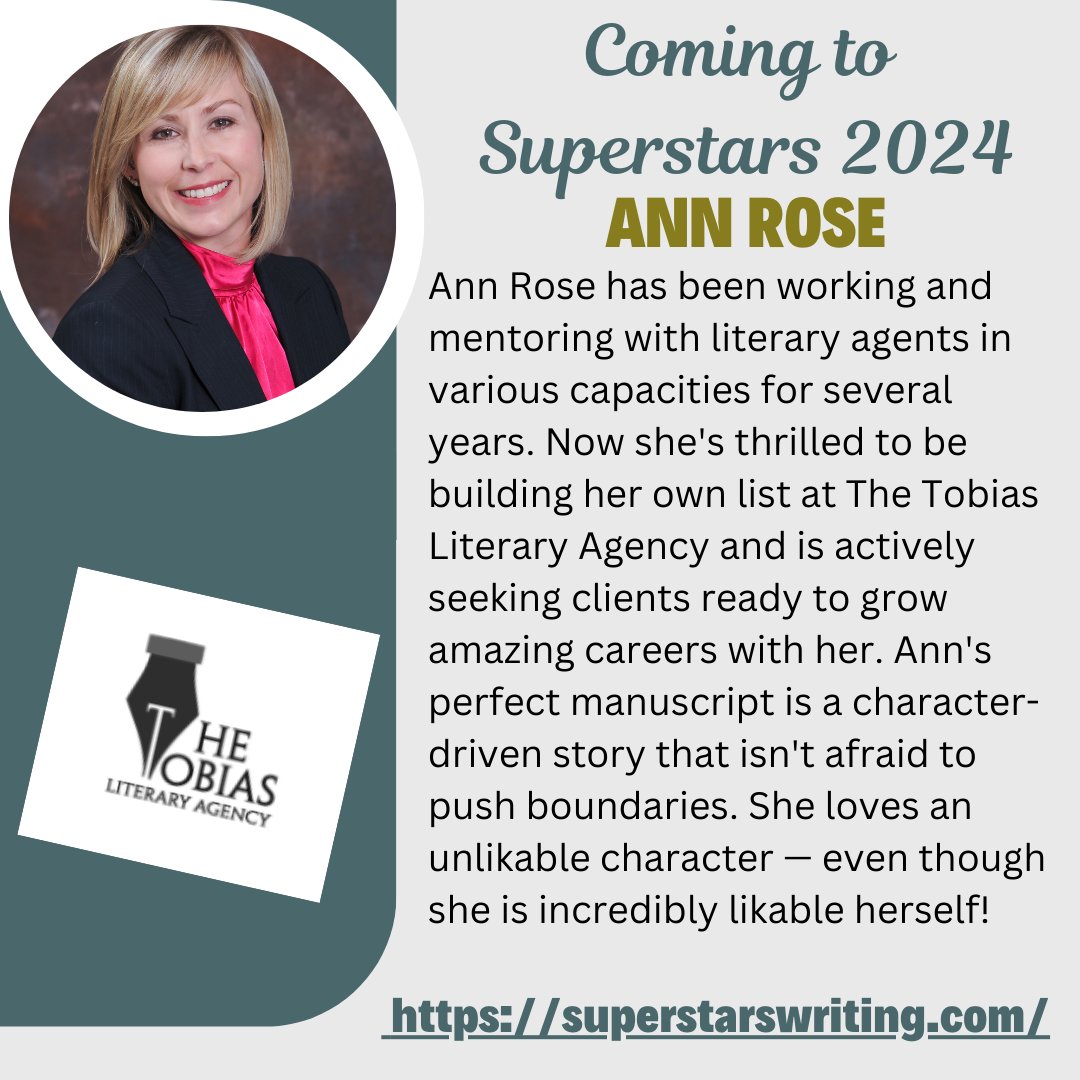 SuperstarsWrite's tweet image. @annmrose