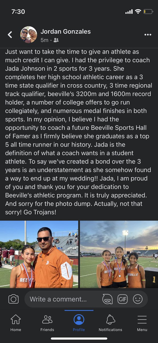 mjgonzales32's tweet photo. Said it better on FB. I am honored to have been able to coach Jada Johnson. Heck of a High School Career! Thank you Jada! https://t.co/NdlltzZL3e
