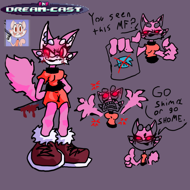 Dumbwad_goat's tweet photo. a little teaser for one of the character that will not appear in the demo lmao (art by @sketch-2-go on pixilart) #exe #shima #fnf #gotreal https://t.co/sj9HqXgkHi