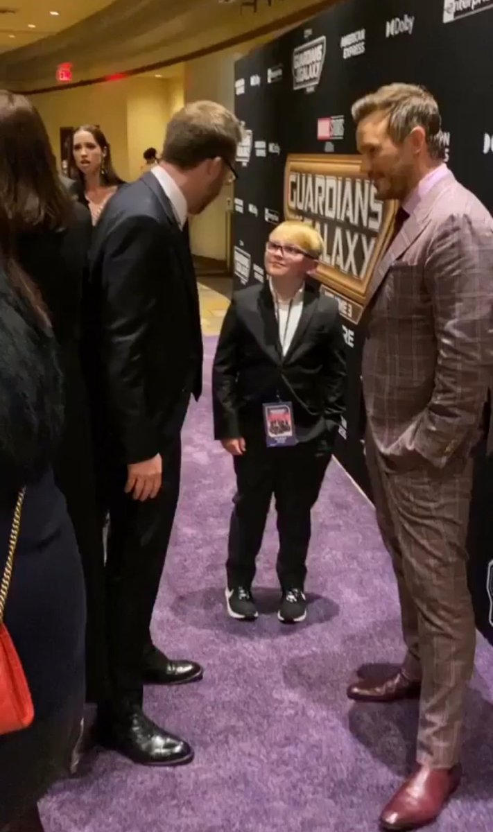 ChrisPrattBR_'s tweet photo. 🥺 O tempo voa mesmo.

Chris Pratt levou seu filho Jack Pratt para a premiere de Guardiões da Galáxia Vol.3 #GuardiansOfTheGalaxyVol3 https://t.co/I6W7Jm9Tsp