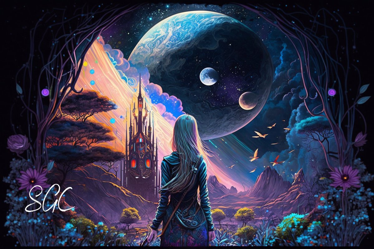 studiogreencode's tweet photo. Day 5: #CosmicGarden - Where the celestial flowers bloom 🌸💫 Use #StudiogreencodeCelestialDreams All are welcome to post, Let's have fun with this!!
#AIArtCommunity #Aiart #midjourney #midjourneyart #inspirationweek #ArtOnTwitter #NFTartwork #Studiogreencode #Dream https://t.co/b8xg1ysqK0