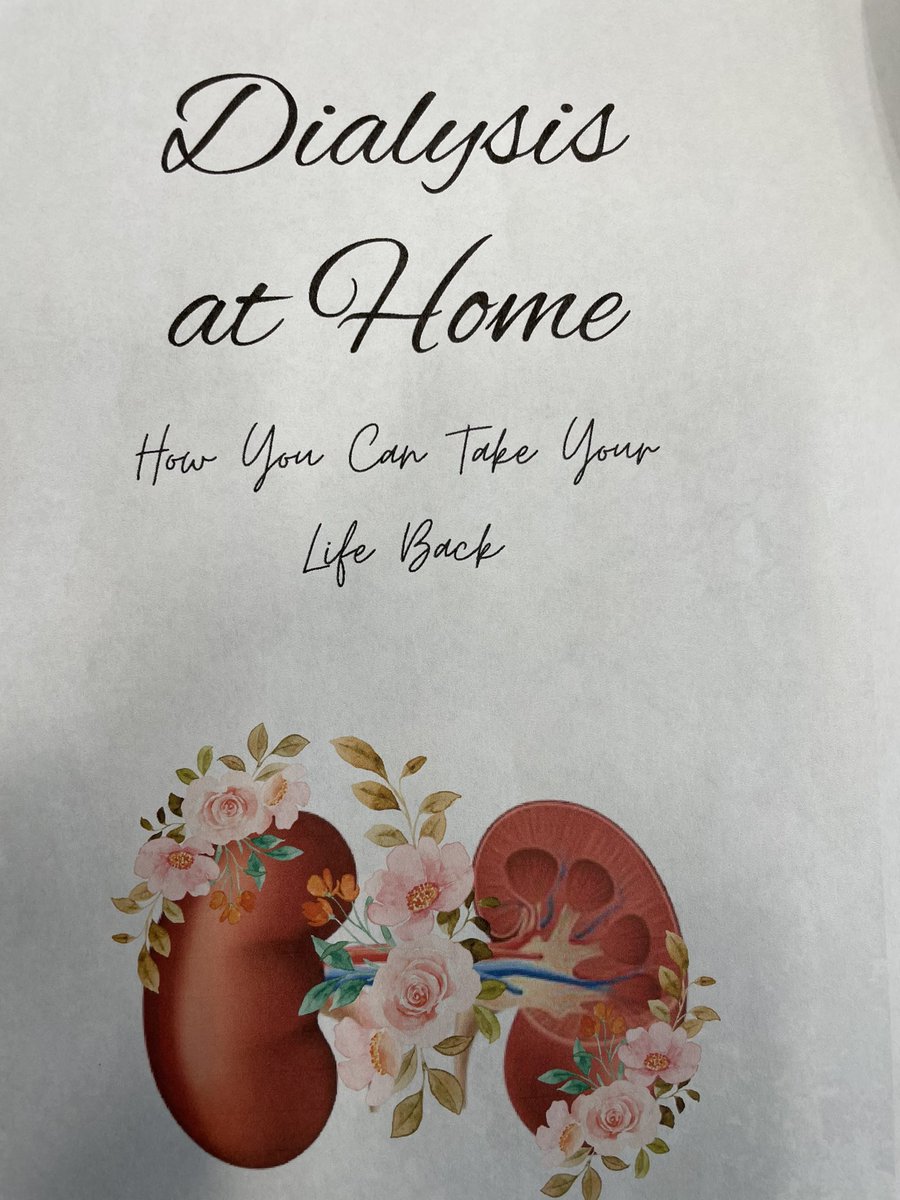 I got this amazing gift from a patient and his wife who recently transitioned to HHD.  There are no words to express how happy this makes me. And how beautiful is this?!! 🌸 🫘  #homedialysis