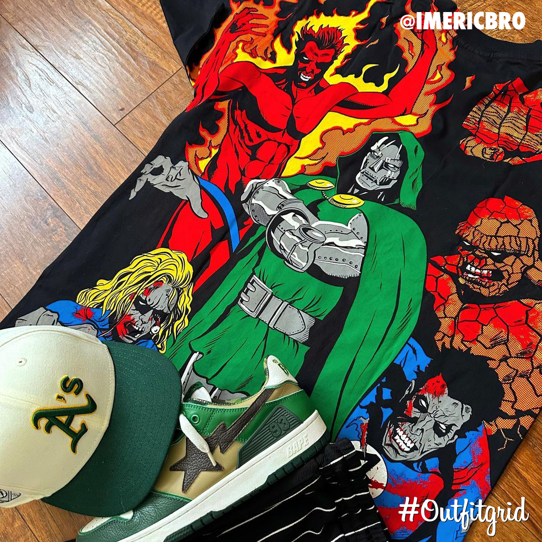 outfitgrid's tweet photo. Today's top #outfitgrid is by @imericbro.
▫️ #Bape #Sk8sta
▫️ #NewEra #Athletics #Cap
▫️ #WellSet #Socks
▫️ #ChronicImages #Tee https://t.co/X3oUhe2TpP