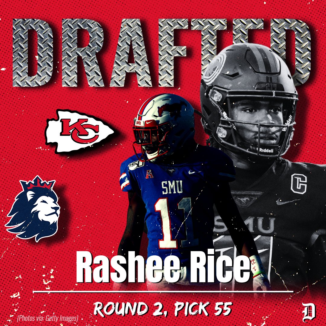 SportsDayHS (@sportsdayhs) on Twitter photo The Chiefs have selected <a href="/Royals_FB/">Richland Royals Football</a> and SMU's Rashee Rice with the 55th overall pick in the #NFLDraft!
Story 👉: bit.ly/40NEjpl
#PonyUpDallas The Chiefs have selected <a href="/Royals_FB/">Richland Royals Football</a> and SMU's Rashee Rice with the 55th overall pick in the #NFLDraft!
Story 👉: bit.ly/40NEjpl
#PonyUpDallas