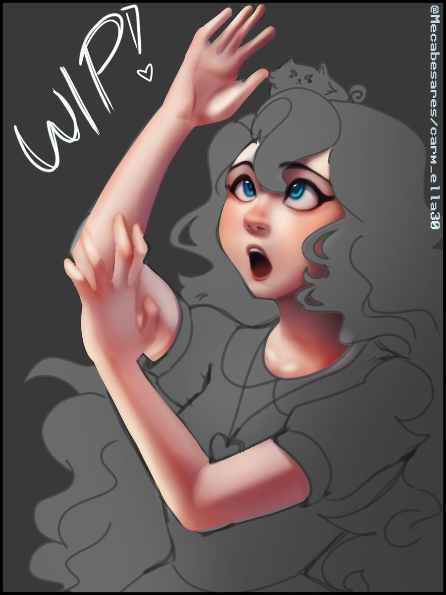 WIPidy #WIP of Ella!💙✨
Aaaaa it's so pretty ✨
Looking for #artmoots 💙✨ 

#artmoot #moots #ArtistOnTwitter #arttwt #artfriends  #ibisPaintX #digitalart #art #mecabesares #Carm_ella30