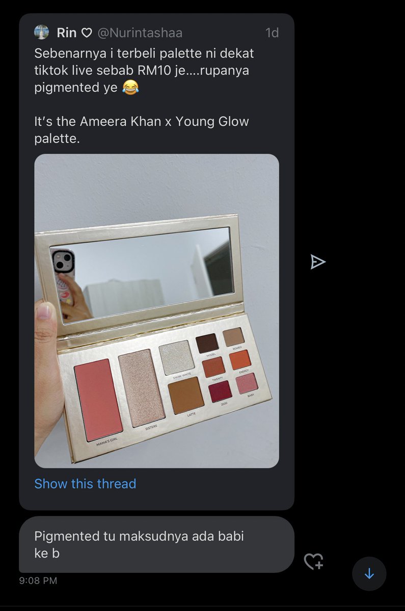 adrianaomar_'s tweet photo. pigmented = ada babi 😩🙏🏻 https://t.co/gNWcz3iRcd