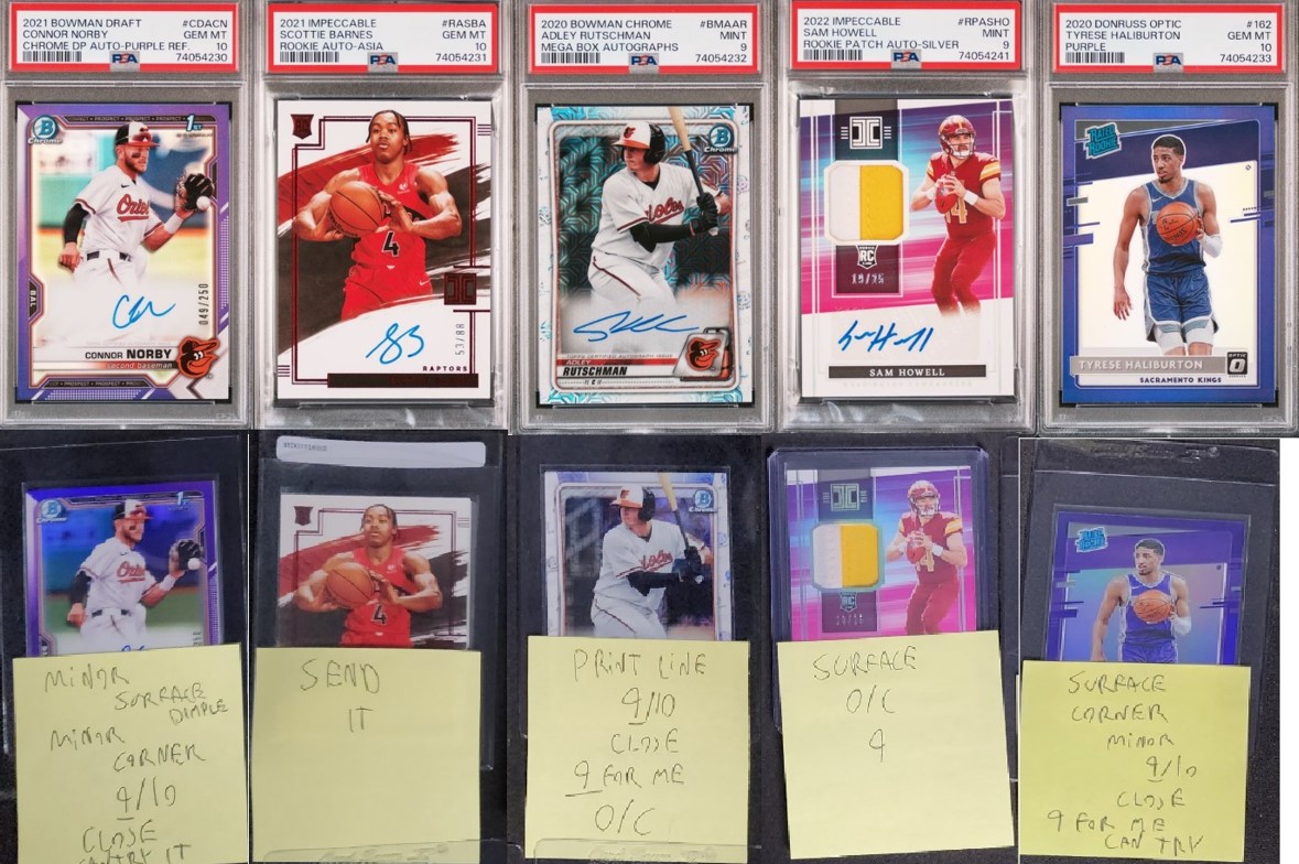 Gem_Mint_Cards_'s tweet photo. Spent better part of an hour making these today. They'll be featured on my website. @nafyboy13 had me on some way advanced website... I was toast. These are from Paint. https://t.co/Q4fsJZ5H8s #Rawcardreview #eval #gradeprep #weatherman https://t.co/gy6lKm6qPb