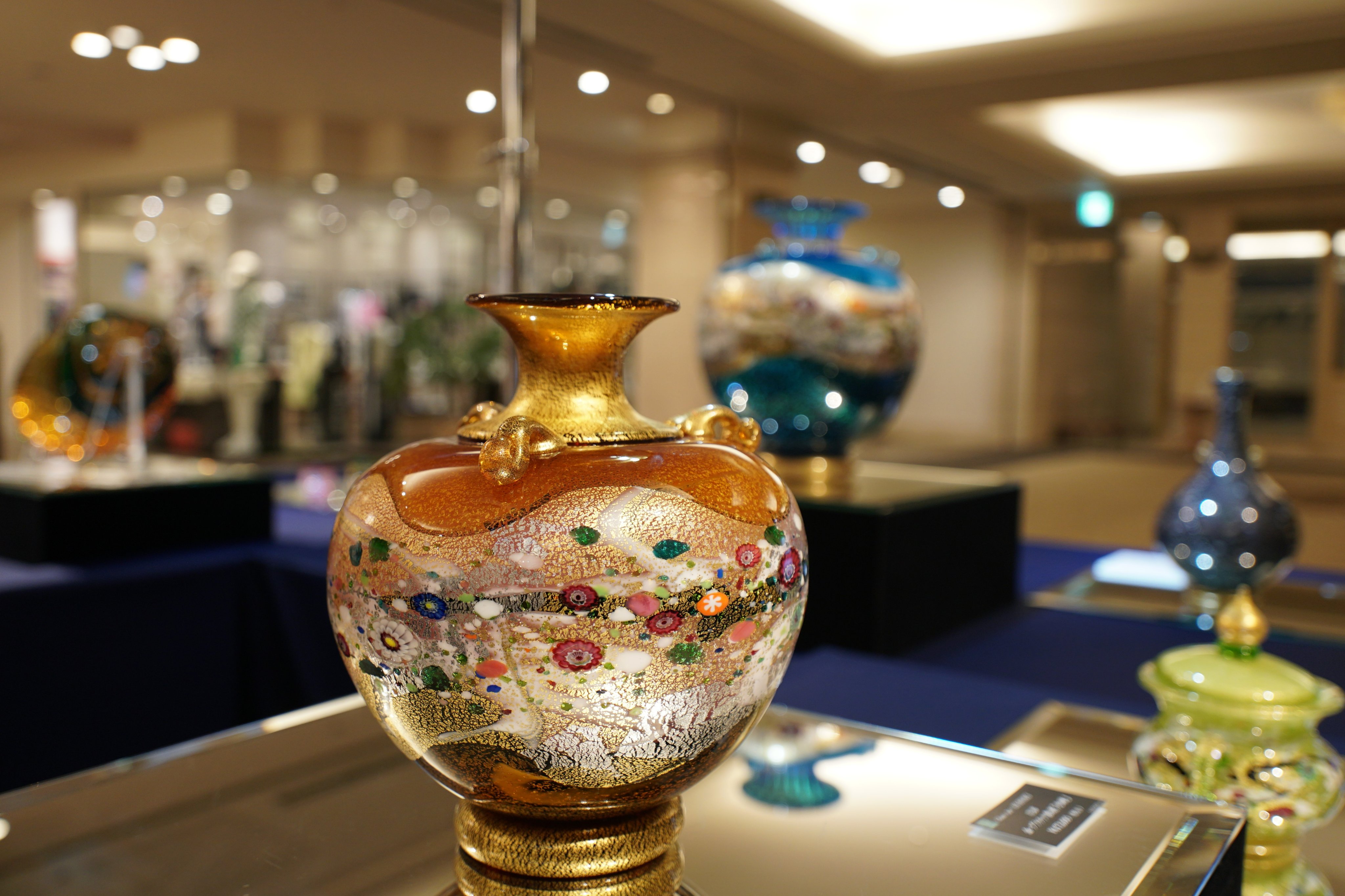希少品!! 黒木国昭 グラスアート宮崎 綾工房 ガラス工芸 茶盌