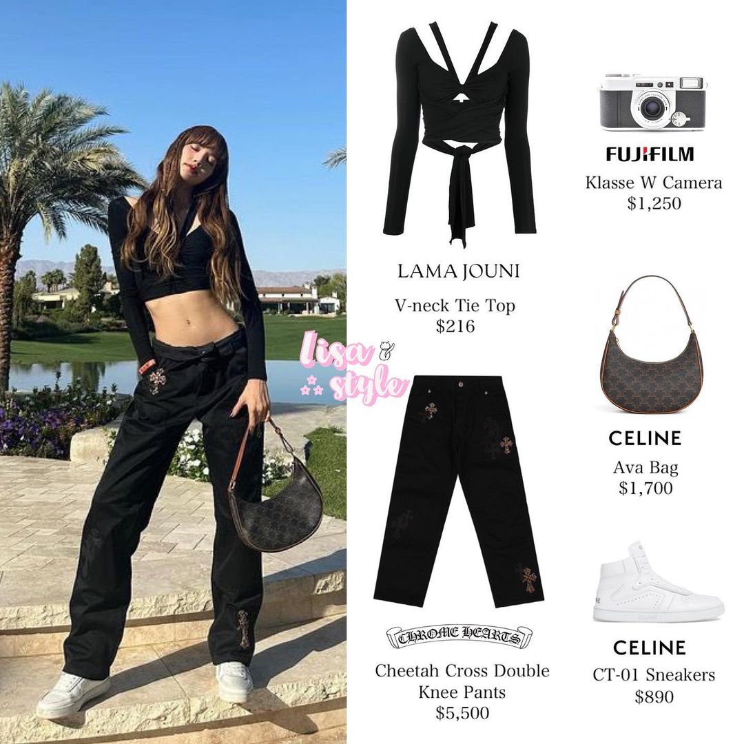 𝕷𝖆𝖑𝖎𝖘𝖆 𝕸𝖆𝖓𝖔𝖇𝖆𝖑 on X: #LISA iNstAgram worn, outfit, brand,  things and cost etc. 🖤🤎✨ L