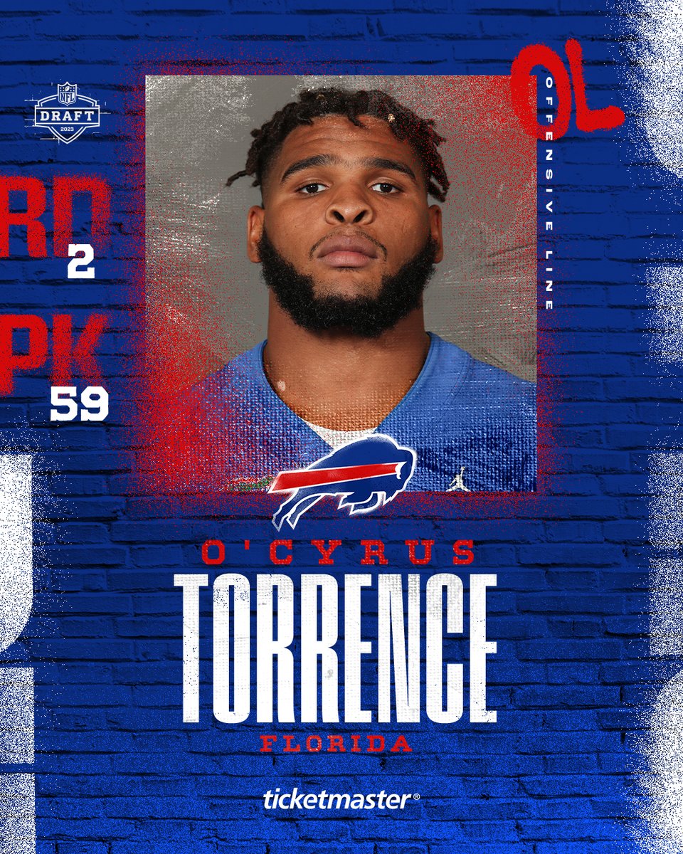 We’ve picked O'Cyrus Torrence with the 59th pick in the 2023 Draft.

Welcome to Buffalo, <a href="/78_KingBo/">O'Cyrus Torrence</a>! #BillsMafia