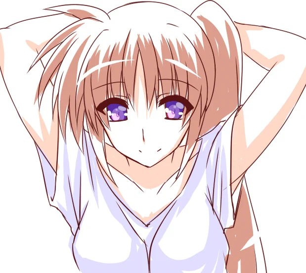 今日のリリ活その3～ ラフな感じのなのはさん