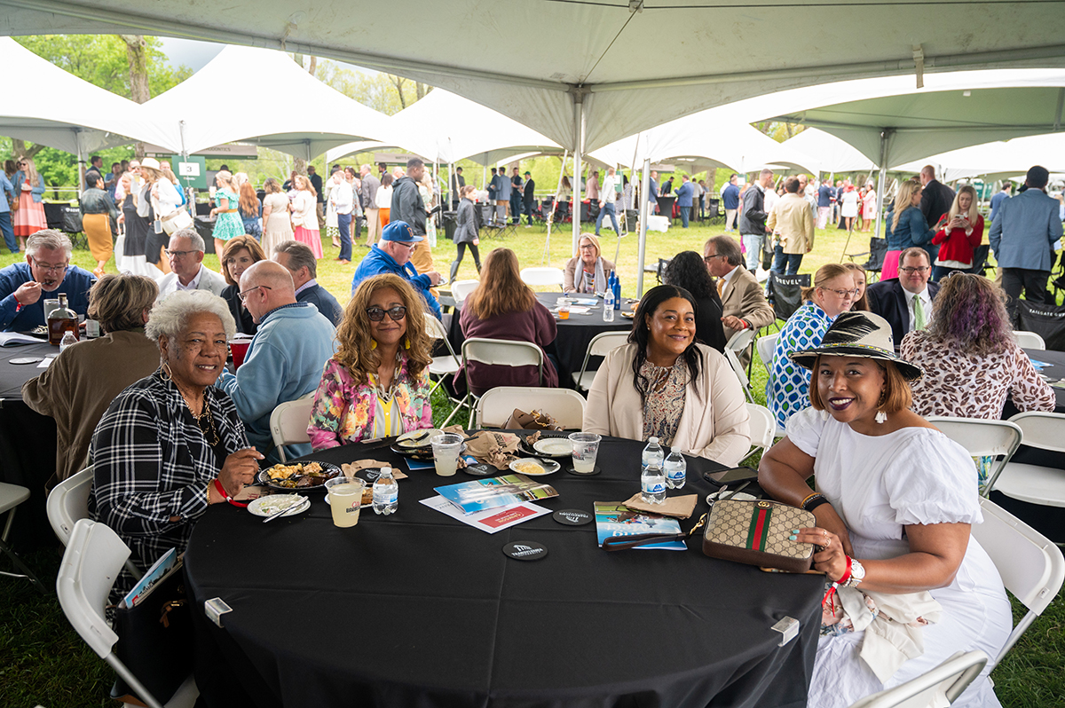 Transy's tweet photo. #TransyAlumniWeekend got out of the starting gate today with fun events like a tailgate @keeneland. 🏇 @transyalumni https://t.co/S7GnFUVVSK
