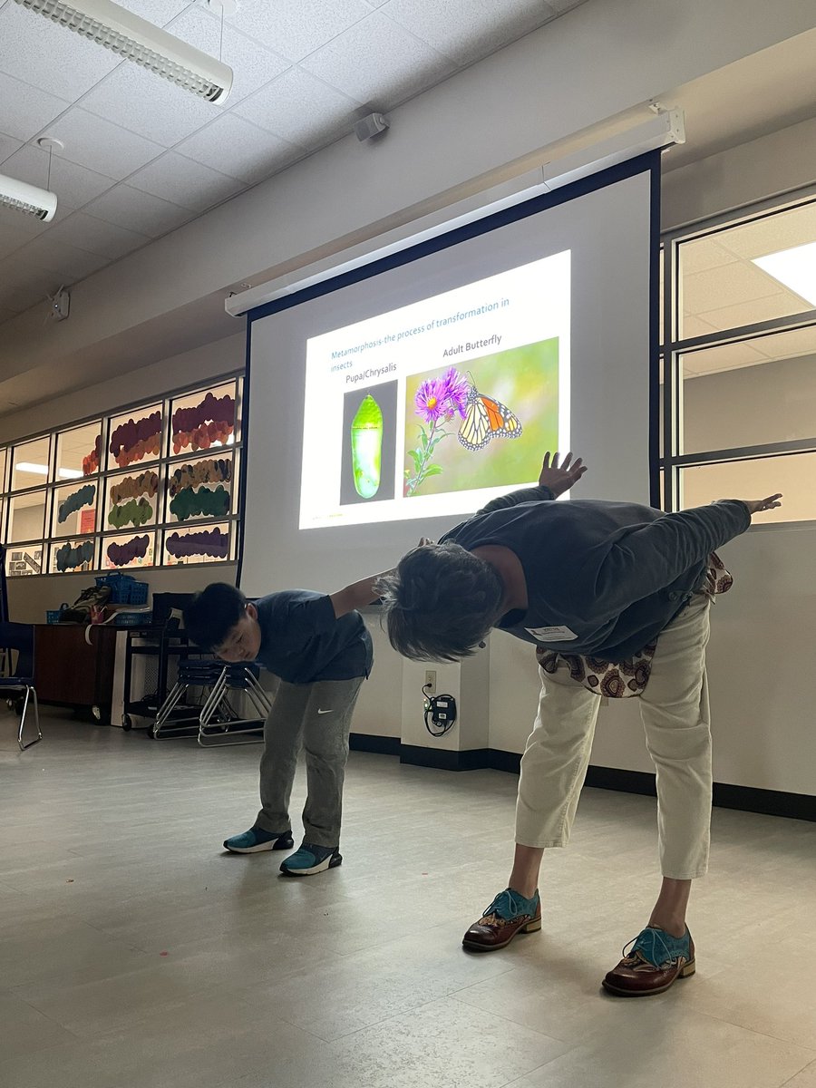 BCarpenterCRE's tweet photo. We had Suzanna Dooling, master naturalist visit to talk to second grade about insects and their life cycles. The children were involved in dramatizations of the stages. #CRELeads #LISDOne https://t.co/EDjopYsklv