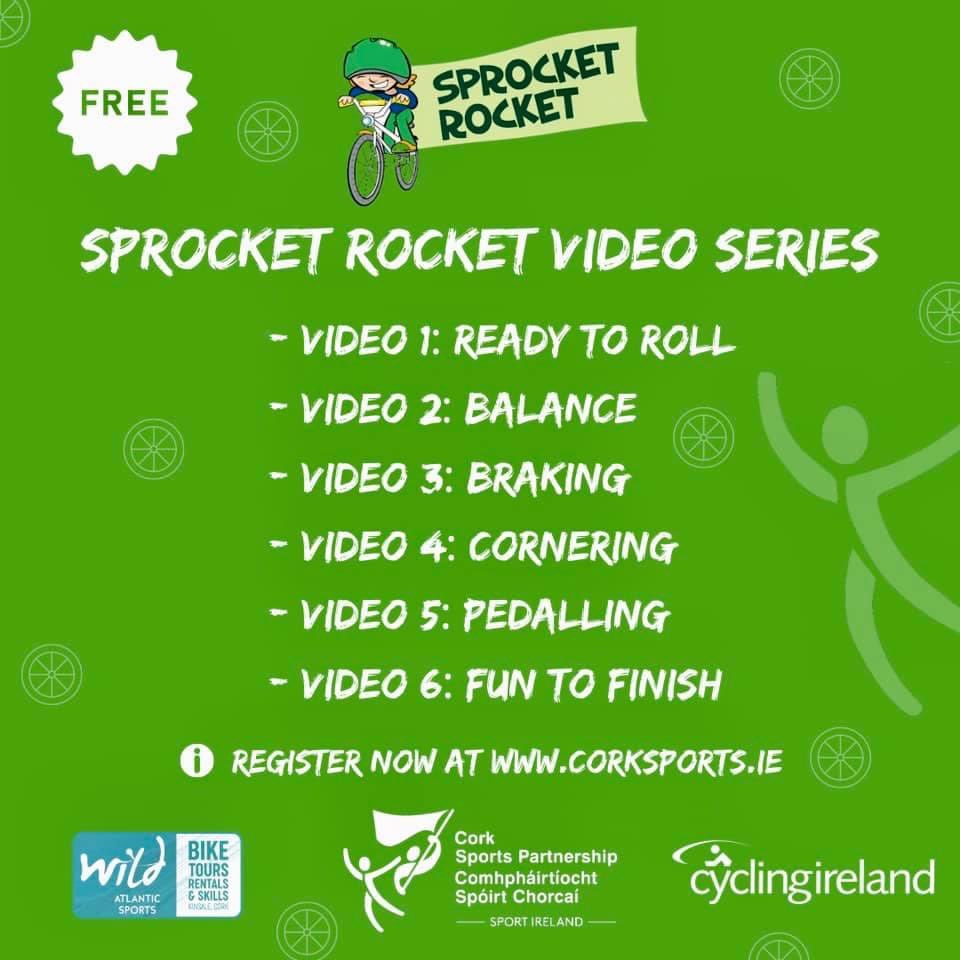 CorkBikeWeek's tweet photo. 📣🚲 Sprocket Rocket Cycling Programme

Gearing up for #BikeWeekCork 2023

🤩 Fun skills series where children aged 5 to 11 are taught the 4 main FUNdamental cycling skills!

🎥 6 Guide Videos with @CorkSports @watlanticsports 

ℹ Check out Video 1:
https://t.co/7Ntgcma2dF https://t.co/6QJs7ELVPA